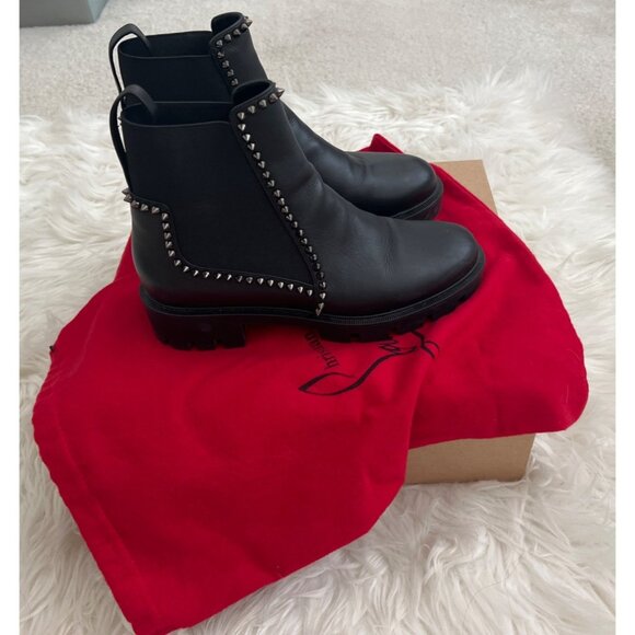 Christian Louboutin Out Lina Chelsea Ankle Boots - Picture 8 of 14